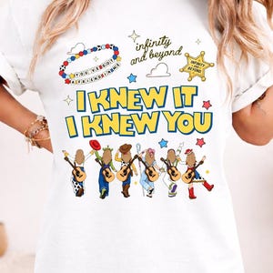 Vintage I Knew It I Knew You Shirt, TS and Toy Story 5 Friendship Shirt, Woody Buzz Lightyear Tee, Disneyland Toy Story Family Matching Tee image 2