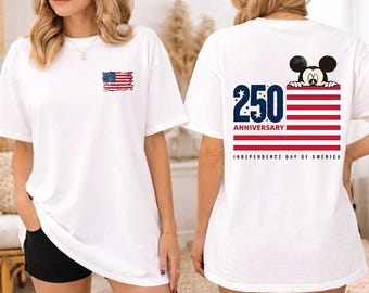 アメリカ建国250周年記念シャツ、愛国的な7月4日Tシャツ、ヴィンテージUSA国旗シャツ、独立記念日グラフィックTシャツ、赤白青シャツ