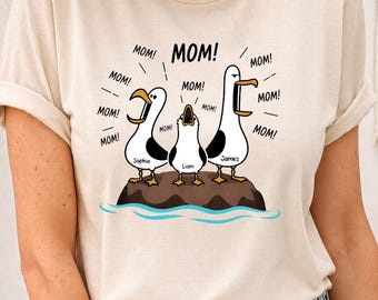 Seagull Mom Mom Mom Personalized Shirt - Funny Mother's Day Gift For Mom - Disney Nemo T-Shirt - Finding Nemo