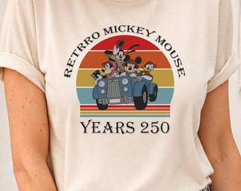 250周年記念レトロ漫画動物シャツ、ヴィンテージ愛国アメリカTシャツ、アメリカンお祝いギフト、国民の祝日衣装