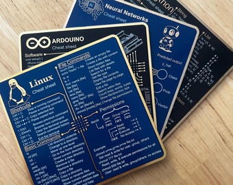 Lot de 4 sous-verres « Click Sheet PCB » : circuit imprimé à pistes dorées