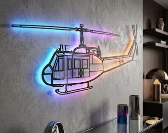 Bell UH-1 Iroquois Huey Metal RGB LED Light