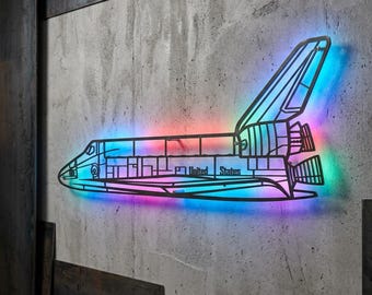 Space Shuttle Metal RGB LED Light