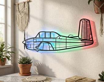 Beechcraft T-34A Mentor Metal RGB LED Light
