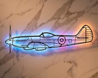 Supermarine Spitfire Mk XIV Metal RGB LED Light