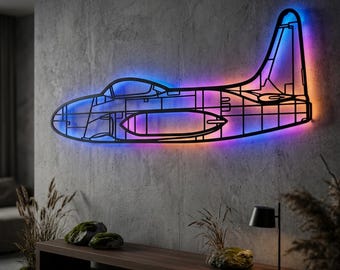 Lockheed T-33 Shooting Star Metal RGB LED Light