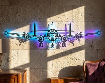 Lockheed L-1049 Super Constellation Metal RGB LED Light