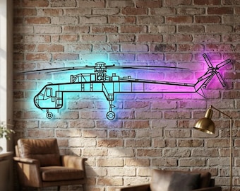 Sikorsky S-64 Skycrane Metal RGB LED Light