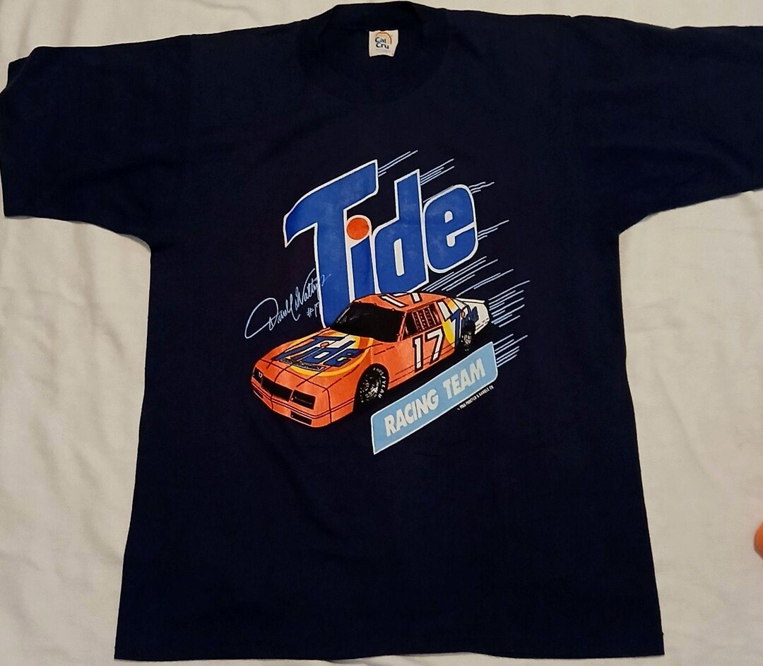 Tide Racing Team VINTAGE 1988 Darrell Waltrip Tide Racing Team NASCAR T-shirt Large - Etsy