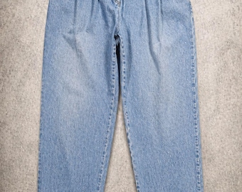 Vintage DKNY High Waist Jeans Womens 12 Pleated Mom Denim 90S HONG KONG