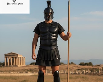 Ancient Greek Hoplite Panoply Spartan Leonidas Full Body Armor Set - 300 Spartan Warrior Costume Set