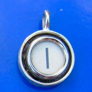 Typewriter Key Initial Necklaces, Letter A-K image 10