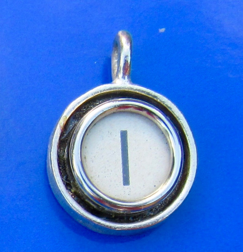 Typewriter Key Initial Necklaces, Letter A-K image 10