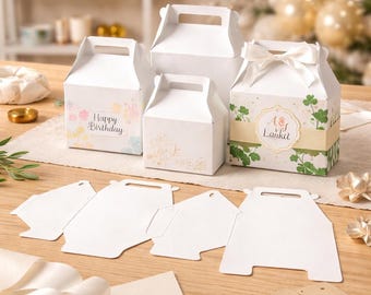 完全オーダーメイドのゲーブルボックス｜誕生日、結婚式、ベビーシャワーなどのパーティーギフトに最適な、パーソナライズされたパッケージ