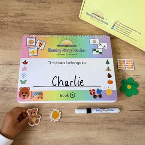 Early Years Busy Book | EYFS Learning Binder | Preschool Activities | Homeschool & SEN Friendly Learning Folder