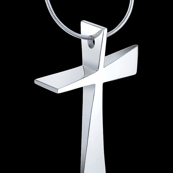 Trinity Cross sterling silver cross pendant