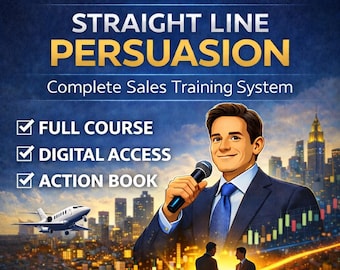 Jordan Belfort - Straight Line Persuasion – Sales Training System (Digital Access, Action Book)