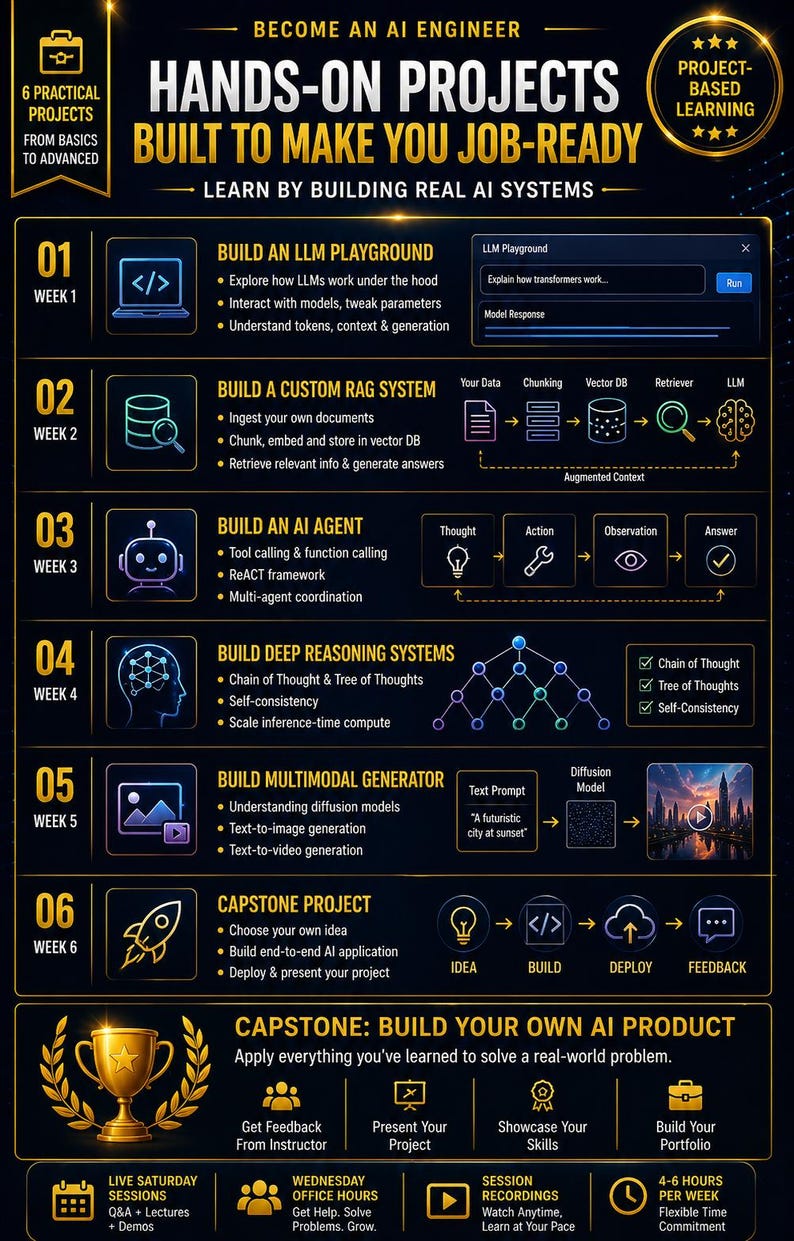 AI Engineering Course – Llm, Rag, AI Agents, Image Generation | Project-Based Bootcamp + Capstone (Digital Download) image 6