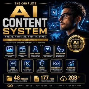 MikoAI AI-contentsysteemcursus | Masterclass contentcreatie | AI UGC, AI-afbeeldingen, AI-influencers, marketing