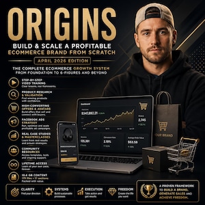 Spencer Pawliw Origins Course 2026 | eCommerce & Dropshipping Training | Facebook Ads | Product Research | Digital Download