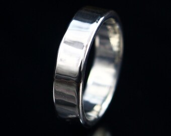 Men's Wedding Ring Heavy Silver Ring Men's Wedding Band Silver Band Silver Ring Heavy wedding Band Thick Wedding Band 6mm wide 2mm thick