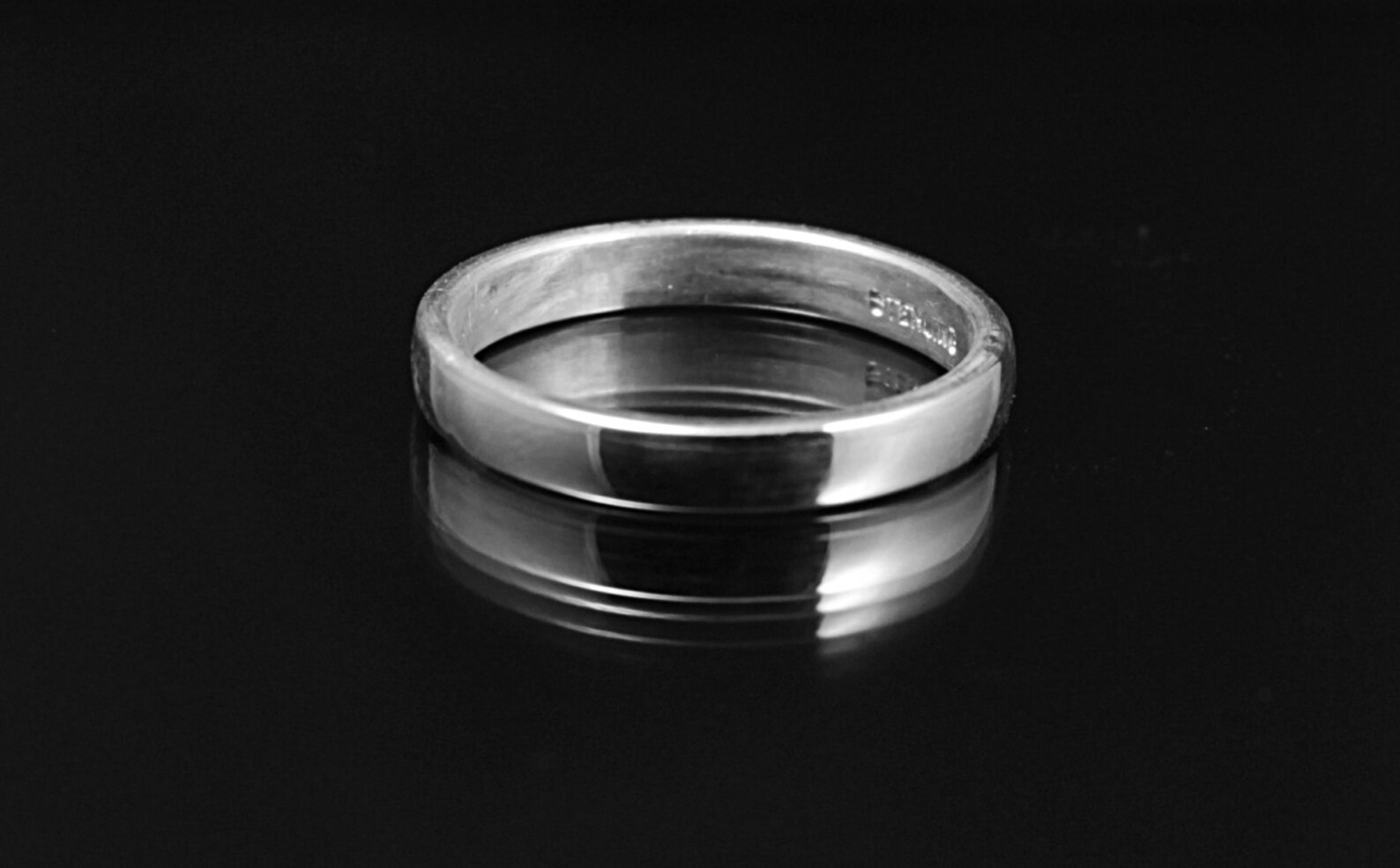 3mm Silver Wedding Band Rounded Wedding Band Simple Wedding Etsy