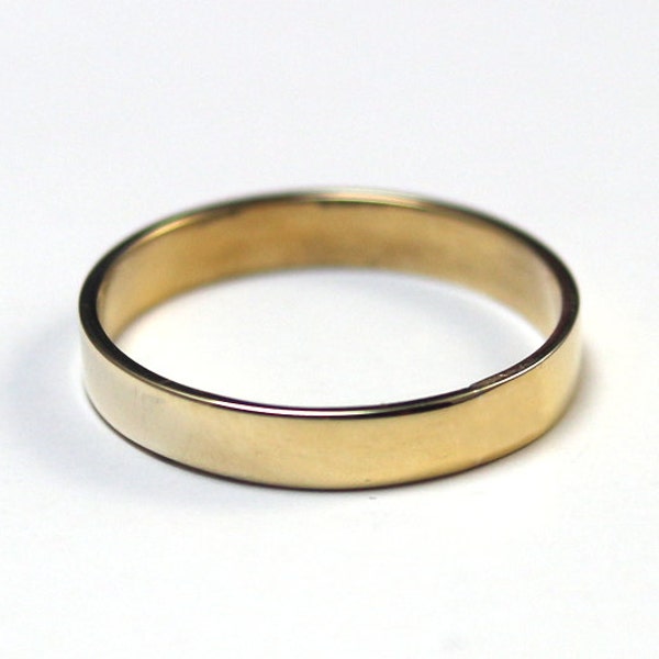 Brass Wedding Band Etsy