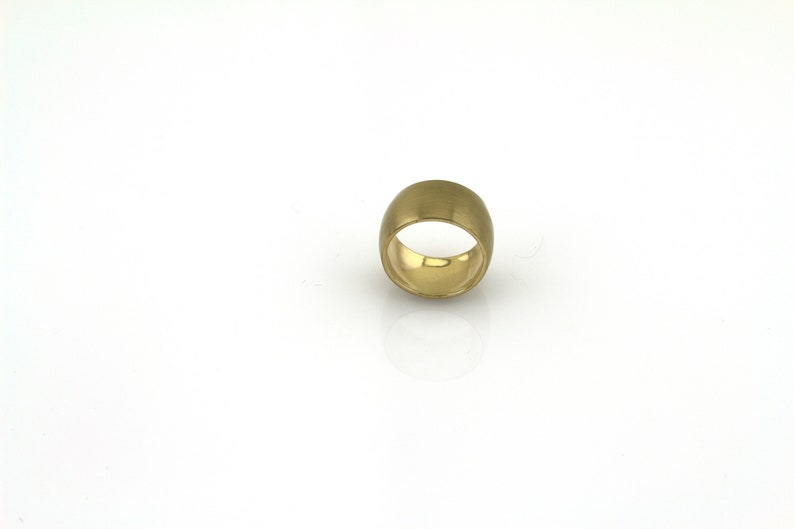 11mm wide brass ring statement brass ring brass wedding ring Etsy