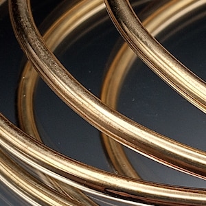 Set of 3 Brass Bangles Stacking Bangle Set stacking bangle bracelet set skinny bangles thin bangles smooth bangle set brass stacking set