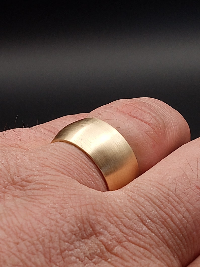 11mm wide brass ring statement brass ring brass wedding ring brass fashion ring dome ring milena ring catbird ring wide band wide ring brass image 8