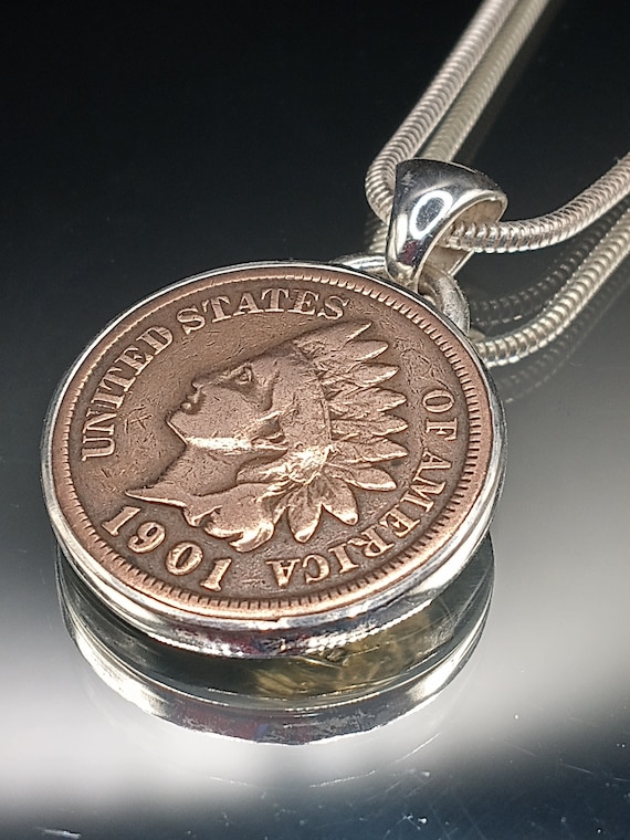 Early 1900's Vintage Native American Navajo Hand Tooled Sterling Silver Coin Necklace Early 1900's Vintage Native American Navajo Hand Tooled Sterling Silver Coin Necklace