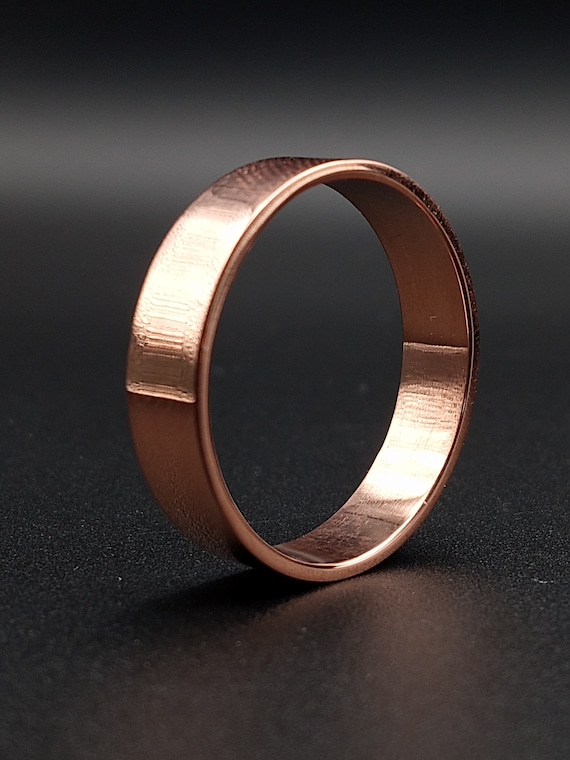 Bague en cuivre de 5 mm alliance en cuivre pour hommes mariage en cuivre pour femmes bague en cuivre bague pour l arthrite bague en cuivre brosse bague en cuivre poli Etsy