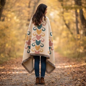 Sailor Moon Blanket Abstract Southwestern Pattern Woven Blanket | Boho Fringe Throw