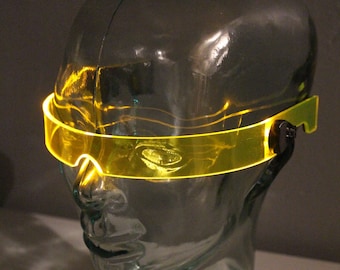 The original Illuminated Cyberpunk Cyber goth visor STEALTH amber