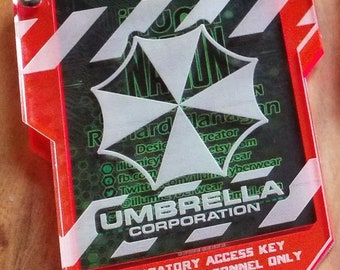 Umbrella Corp Cyberpunk keycard style card ID holder