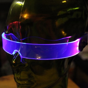 STEALTH vaporwave Neon Blue/pink The original Illuminated Cyberpunk Cyber goth visor