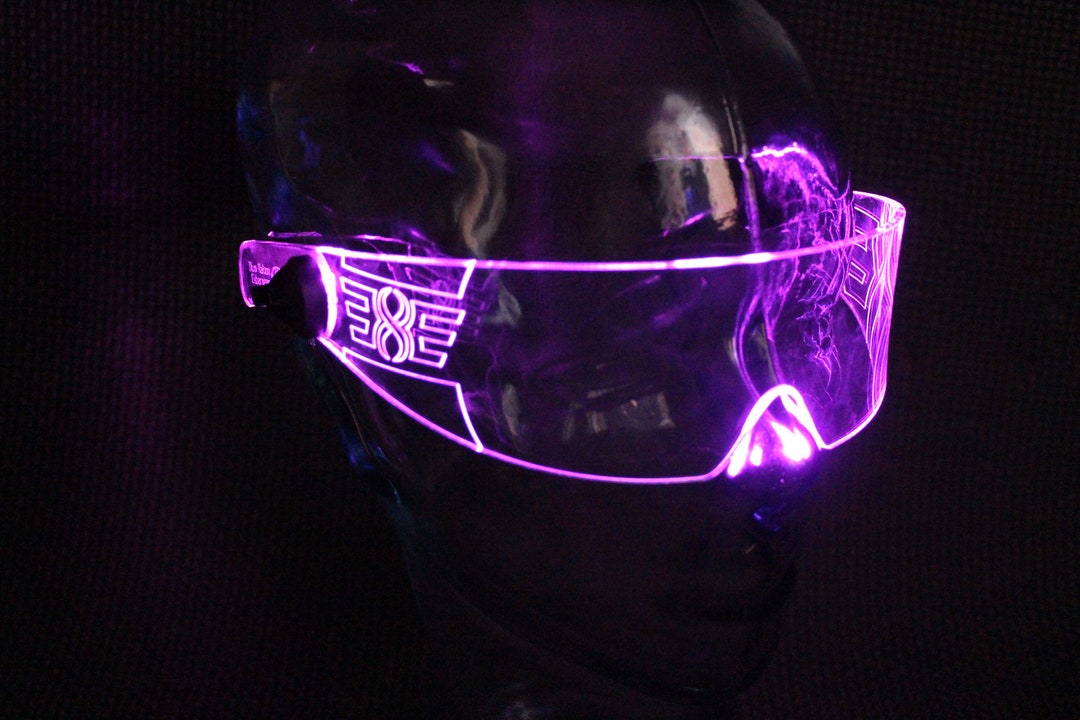 The Korps Mind Control Visor -the Original Illuminated Cyberpunk Cyber Goth  Visor- - Etsy