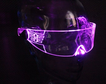 The Korps mind control visor -The original Illuminated Cyberpunk Cyber goth visor-