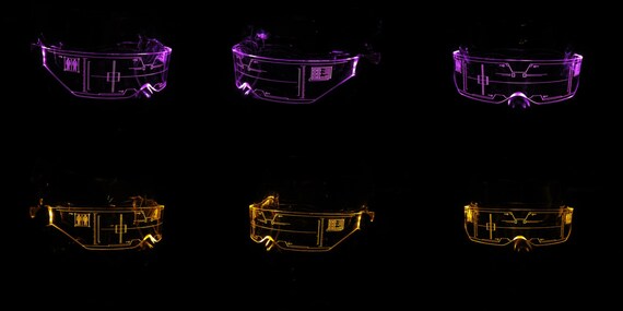 The Original Illuminated Cyberpunk Cyber Goth Visor CITADEL