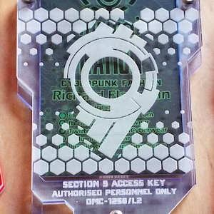 Sectie 9 Cyberpunk-sleutelkaart-ID-kaarthouder