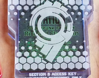 Section 9 Cyberpunk keycard style card ID holder