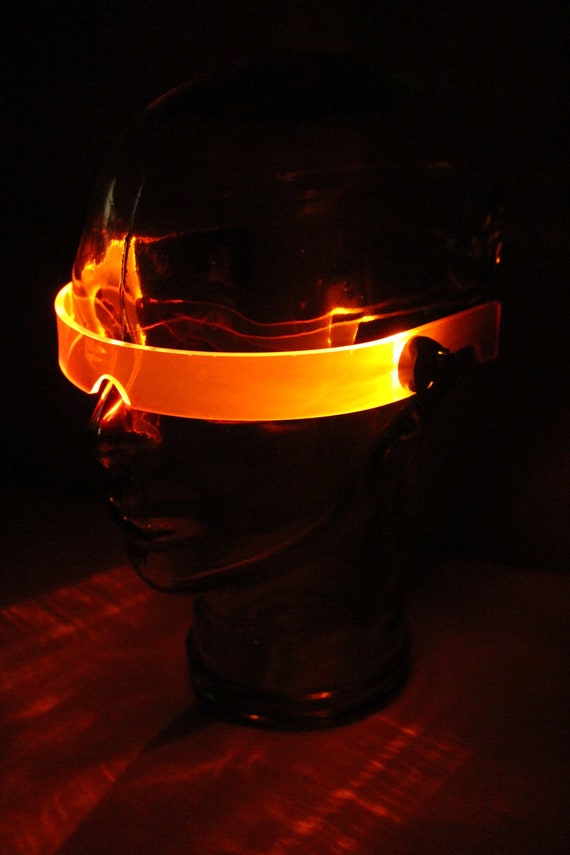 The Original Illuminated Cyberpunk Cyber Goth Visor STEALTH Neon