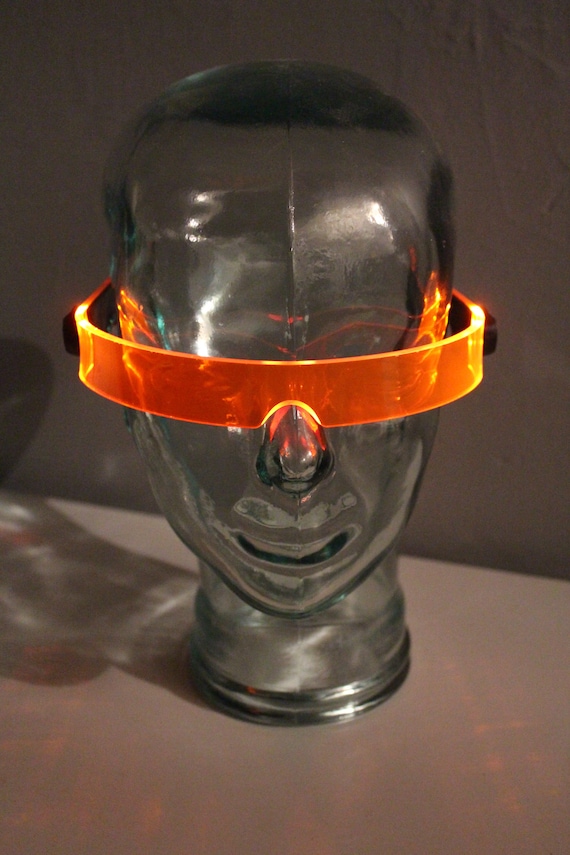 The Original Illuminated Cyberpunk Cyber Goth Visor STEALTH Neon