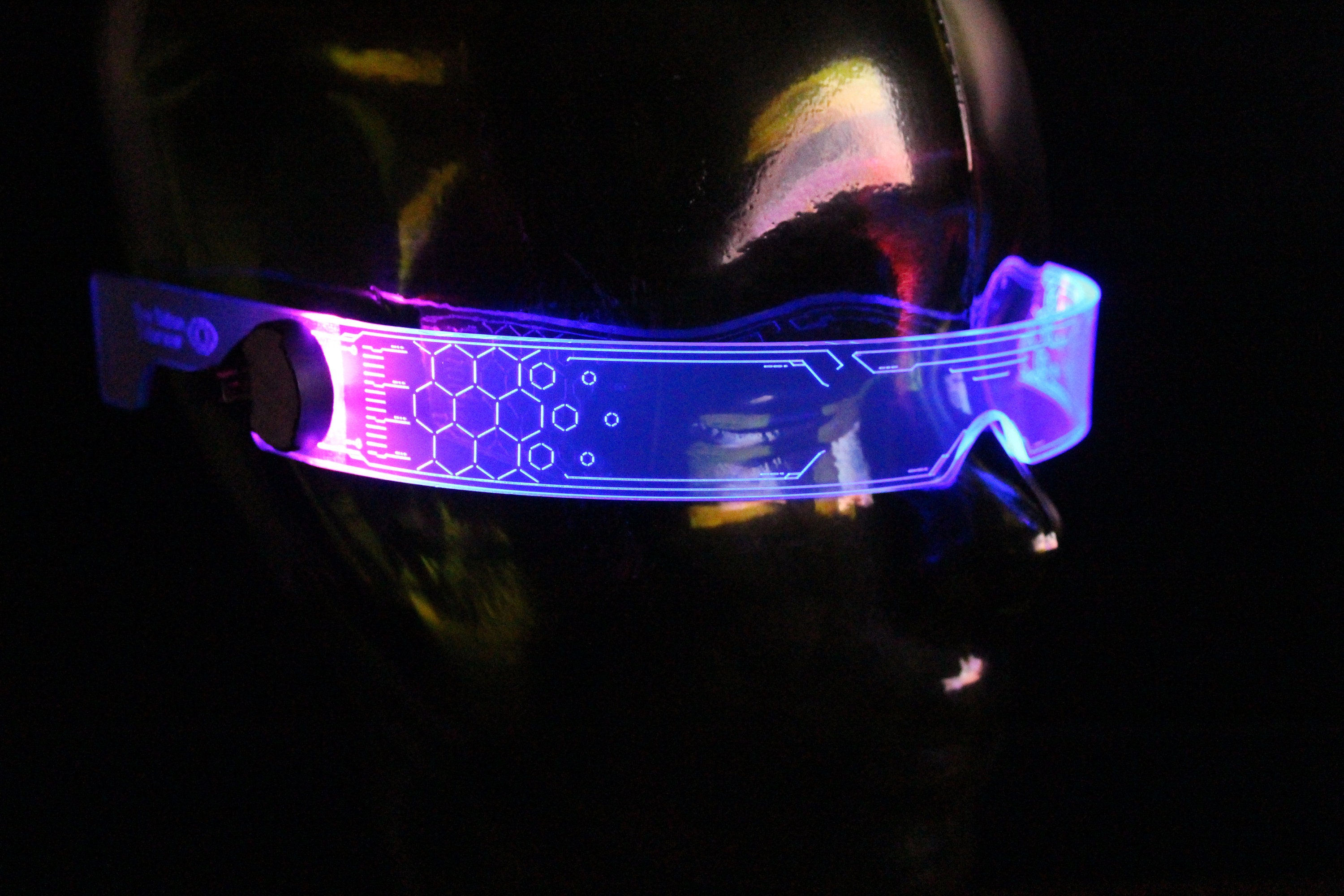 Cyberpunk Led Visor Glasses - Etsy