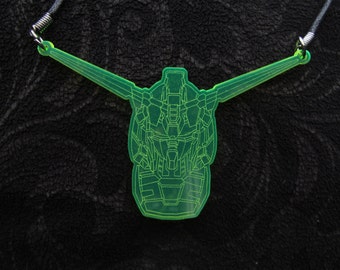 Unicorn Gundam RX-0 necklace laser cut/engraved