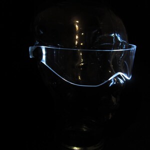 Het originele verlichte Cyberpunk Cyber goth vizier V3 vizier * kies je eigen led-kleur *