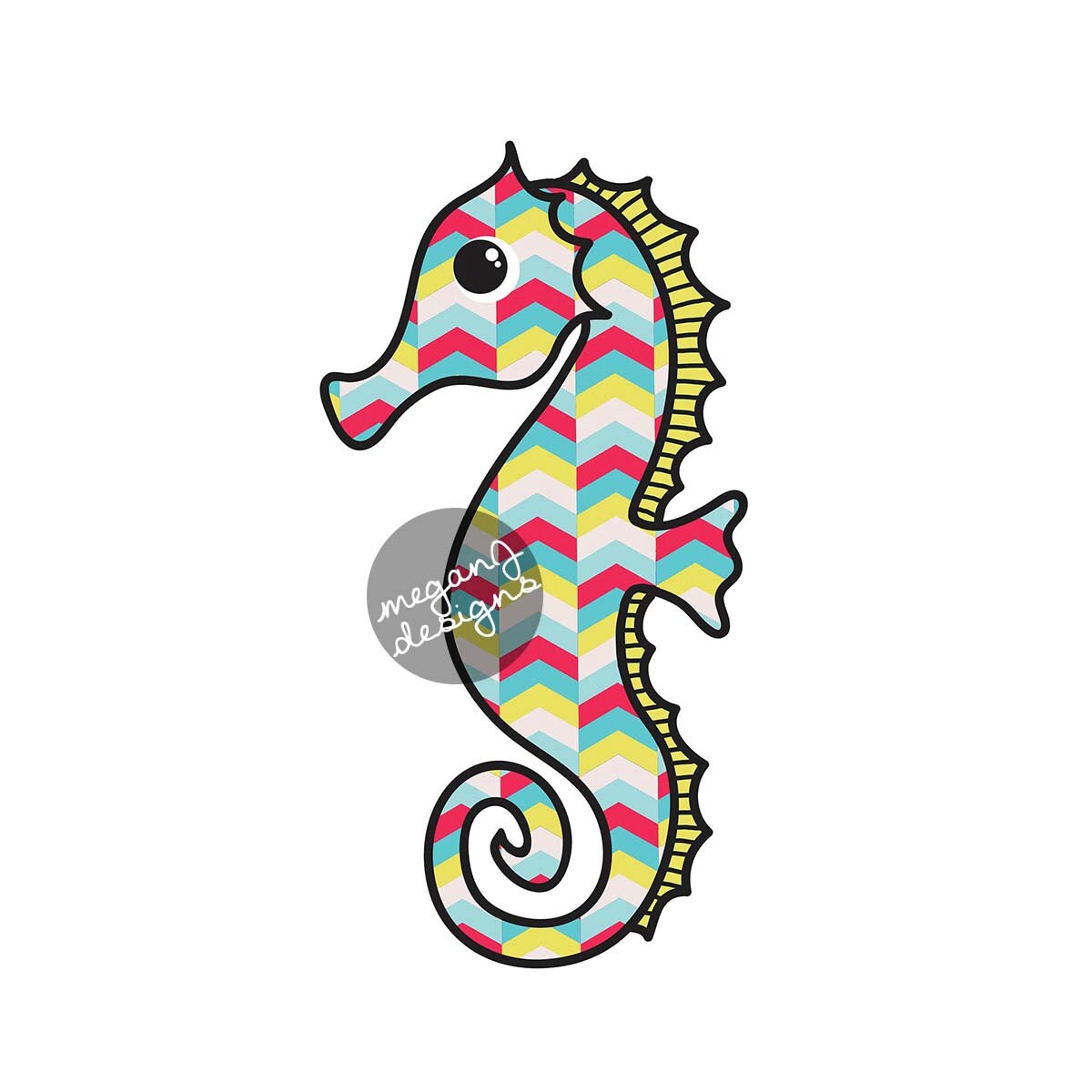 Autocollant Voiture Poisson Sphérique - 10x9 Cm - Haute Brillance - Découpe Précise