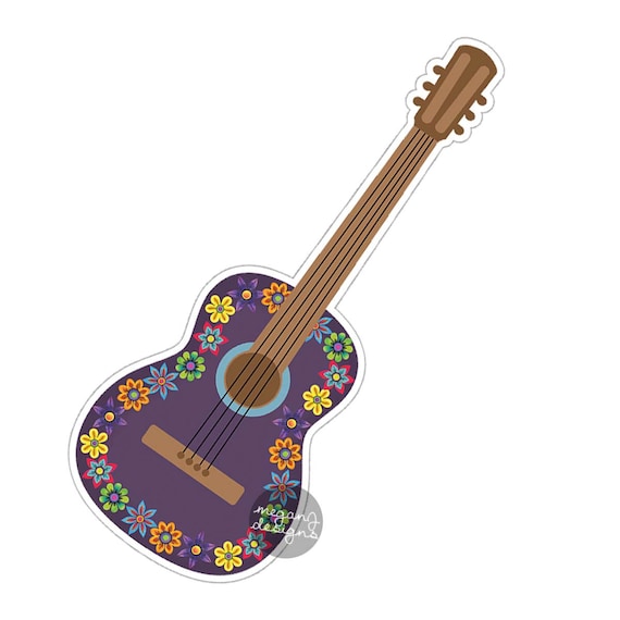 GUITAR Vinyl Decal Sticker Car Window Wall Bumper Laptop Electric Acoustic Music