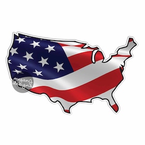 VS Amerikaanse vlag Sticker: Patriottische USA Bumper Sticker Laptop Decal Amerika sterren strepen rood wit blauwe Amerikaanse Verenigde Staten zwaaien vlag