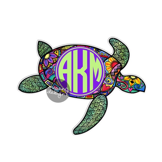 Peace Turtle Vinyl Decal//Sticker Walls Windows Laptops Surfboards Car Truck